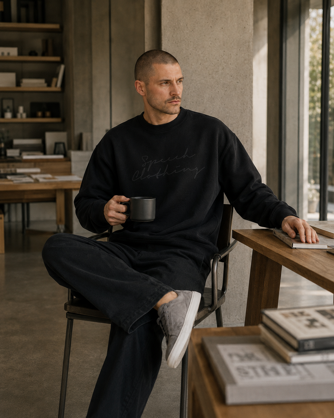 GOOD DAY heavyweight oversized sweatshirt by SPEECH CLOTHING