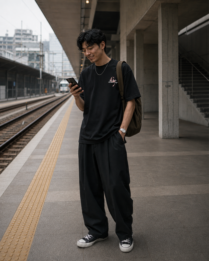 HAND SIGNALS 6/7 heavyweight oversized T-shirt by SPEECH CLOTHING