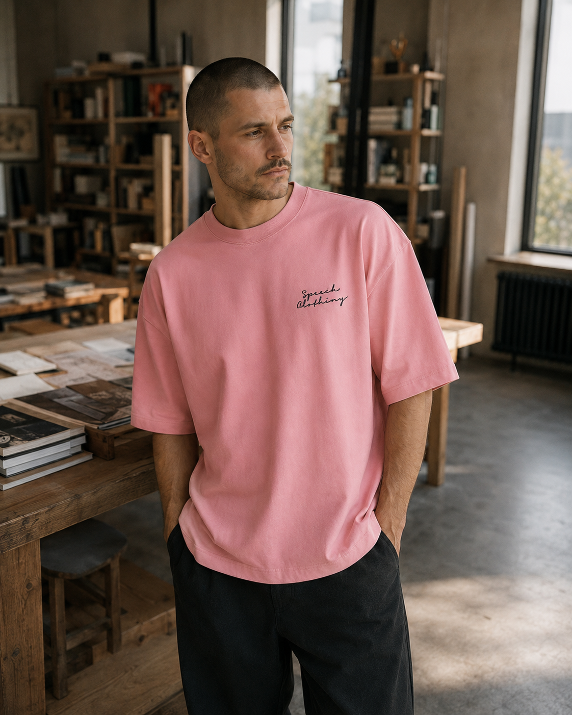BEASTIE heavyweight oversized T-shirt by SPEECH CLOTHING