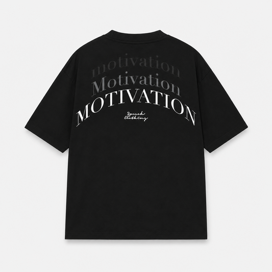 MOTIVATOR heavyweight oversized T-shirt by SPEECH CLOTHING