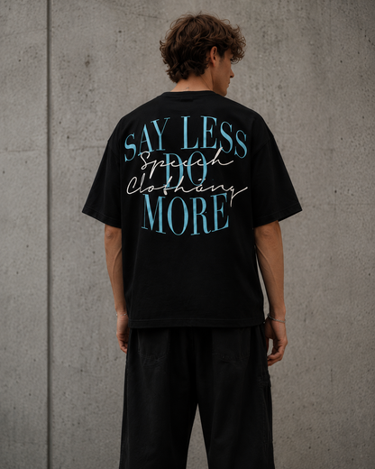 SAY LESS heavyweight oversized T-shirt by SPEECH CLOTHING