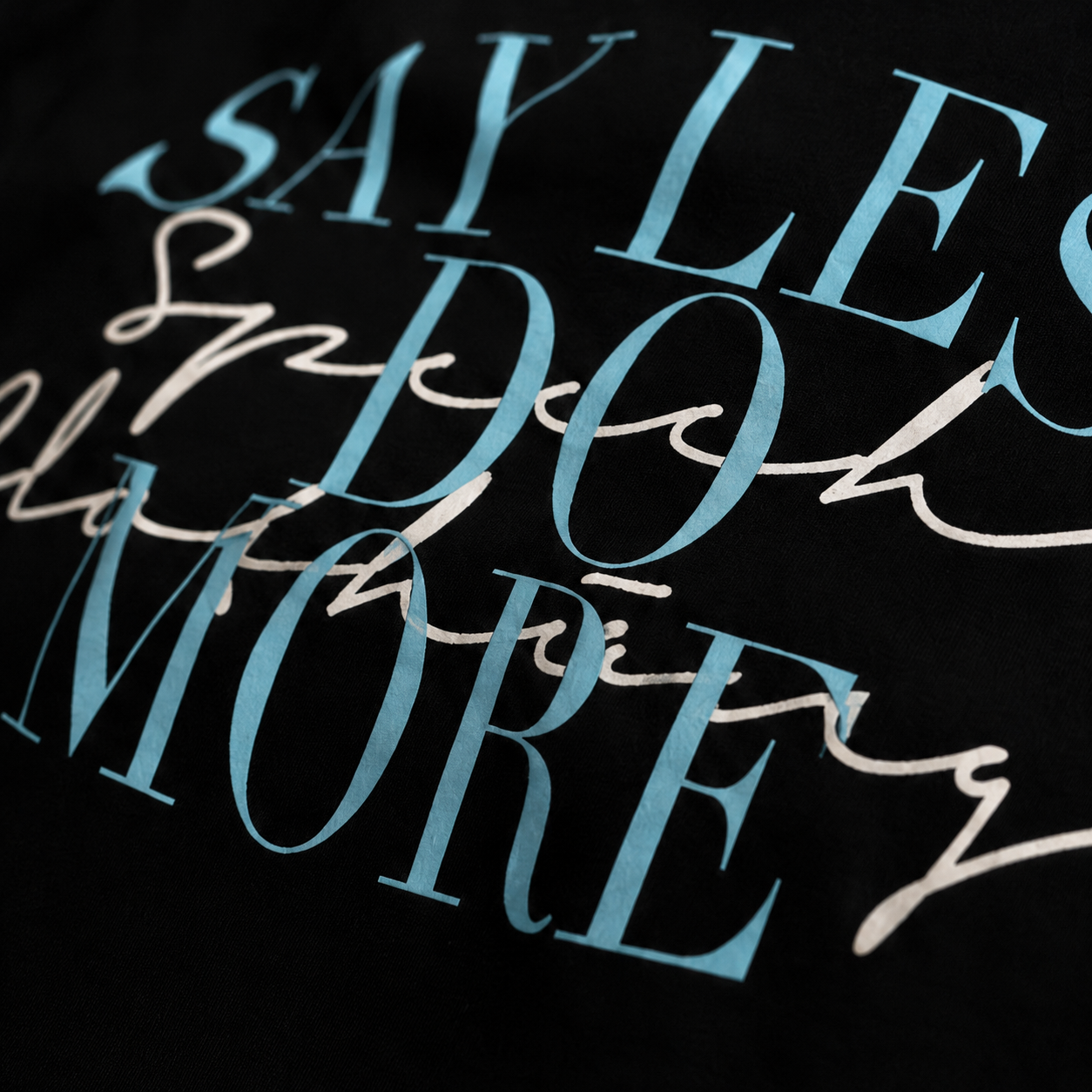 SAY LESS heavyweight oversized T-shirt by SPEECH CLOTHING