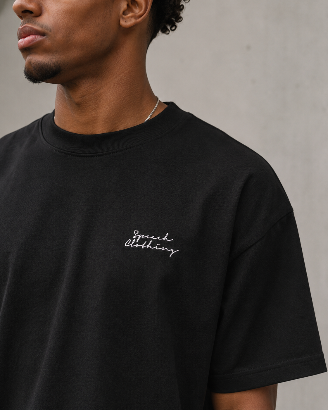 MEET AGAIN heavyweight oversized T-shirt by SPEECH CLOTHING