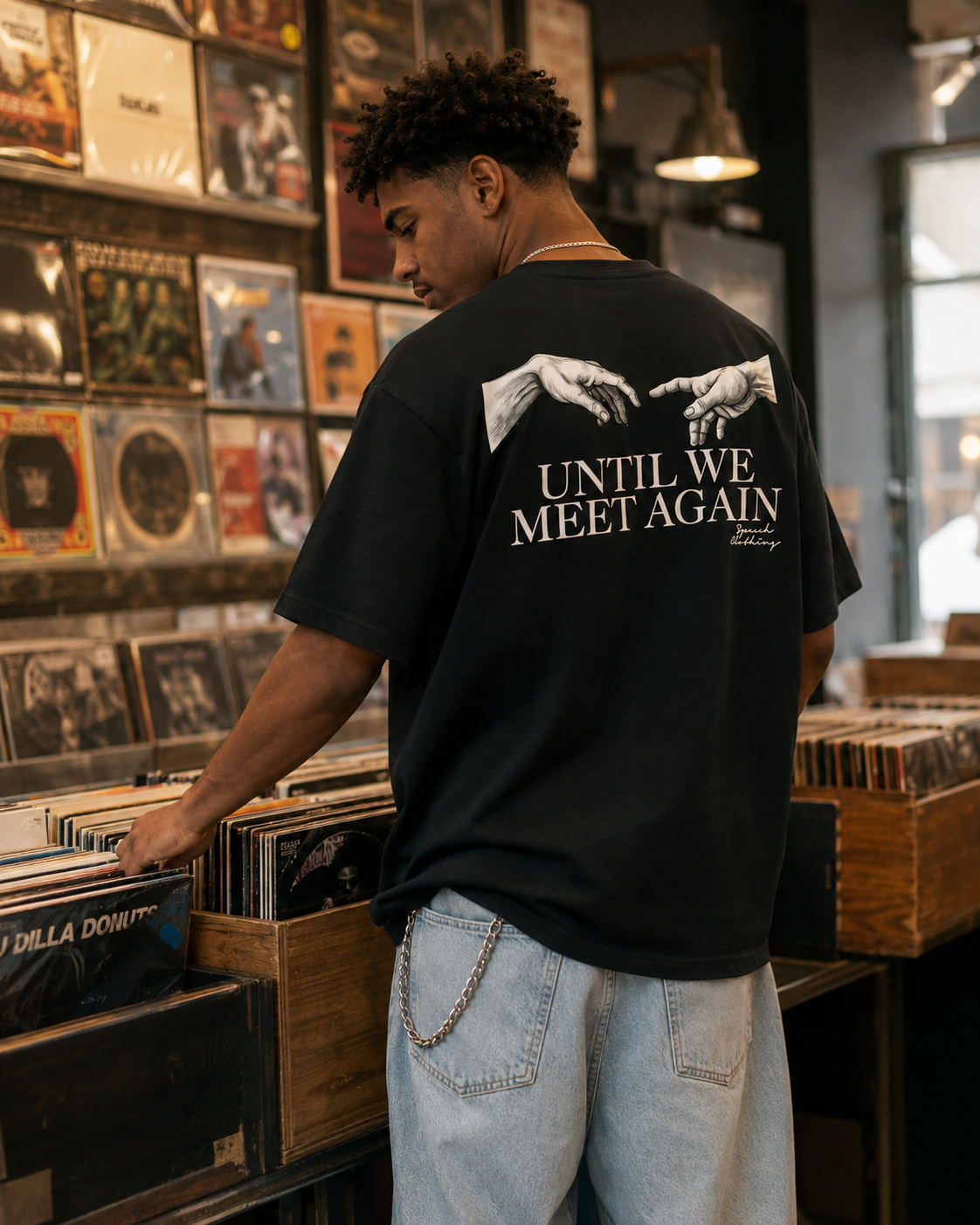 MEET AGAIN heavyweight oversized T-shirt by SPEECH CLOTHING