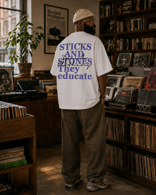 STICKS & STONES heavyweight oversized T-shirt by SPEECH CLOTHING