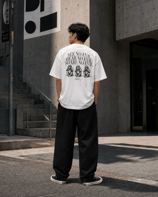 NO EVIL heavyweight oversized T-shirt by SPEECH CLOTHING