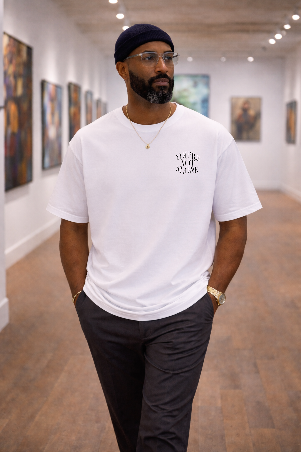 NOT ALONE TEE | 280 GSM heavyweight cotton · Oversized fit · Dropped shoulders