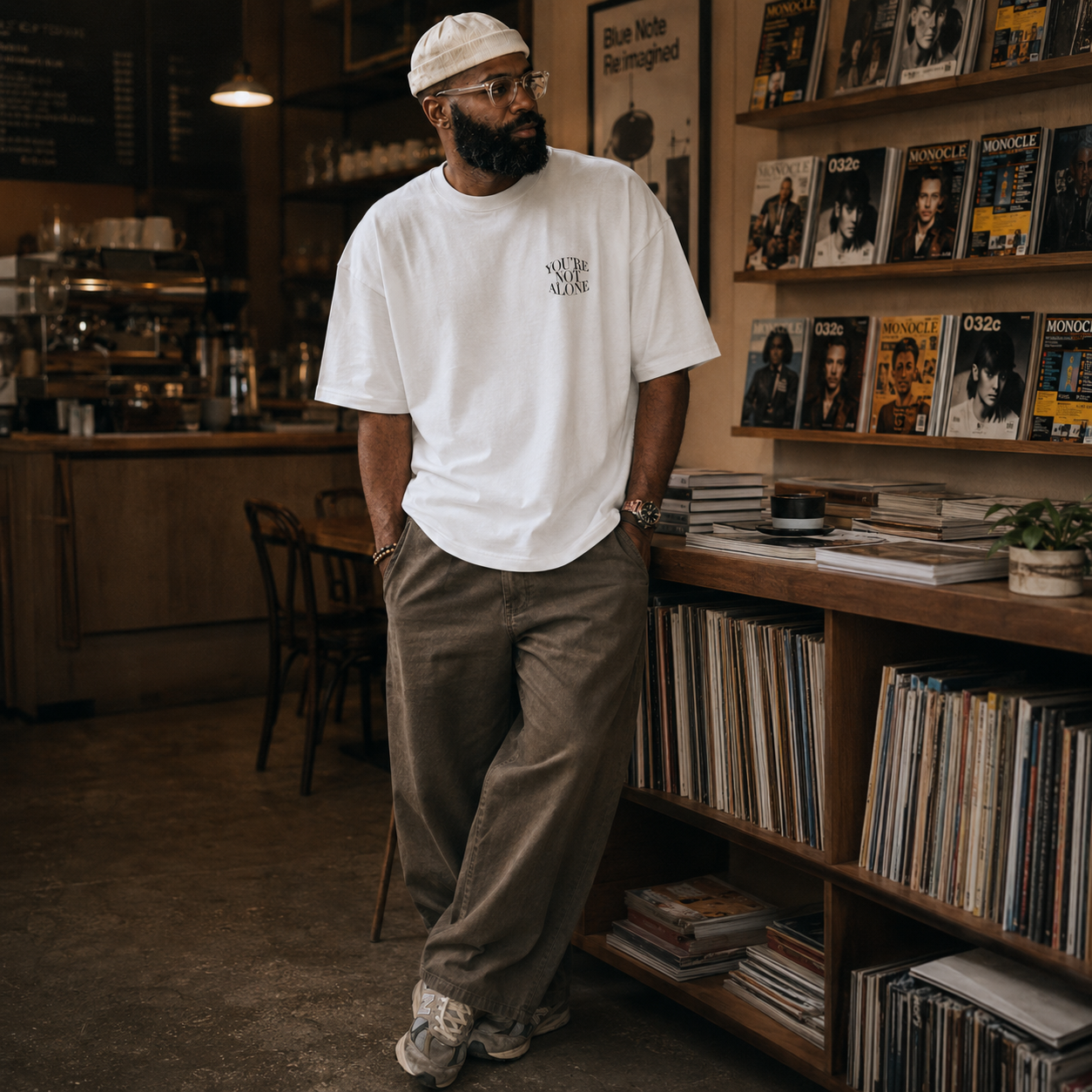 NOT ALONE TEE heavyweight oversized T-shirt by SPEECH CLOTHING