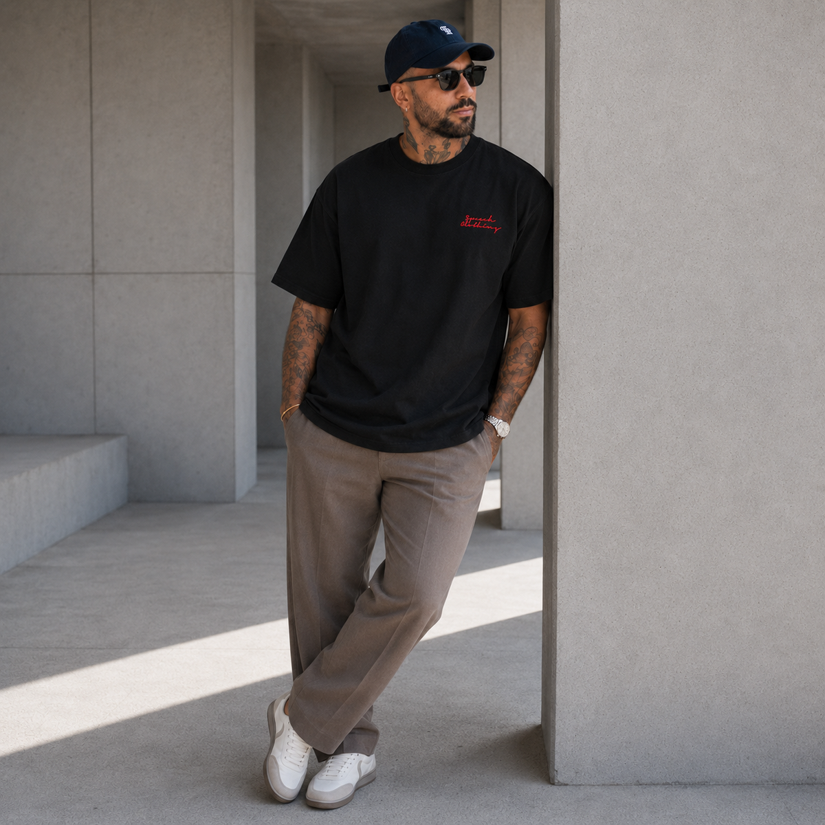 ONE WORLD heavyweight oversized T-shirt by SPEECH CLOTHING