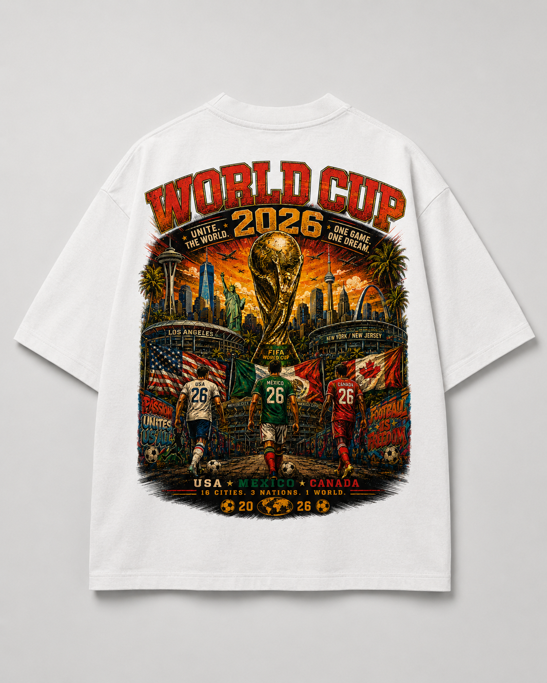 ONE WORLD heavyweight oversized T-shirt by SPEECH CLOTHING